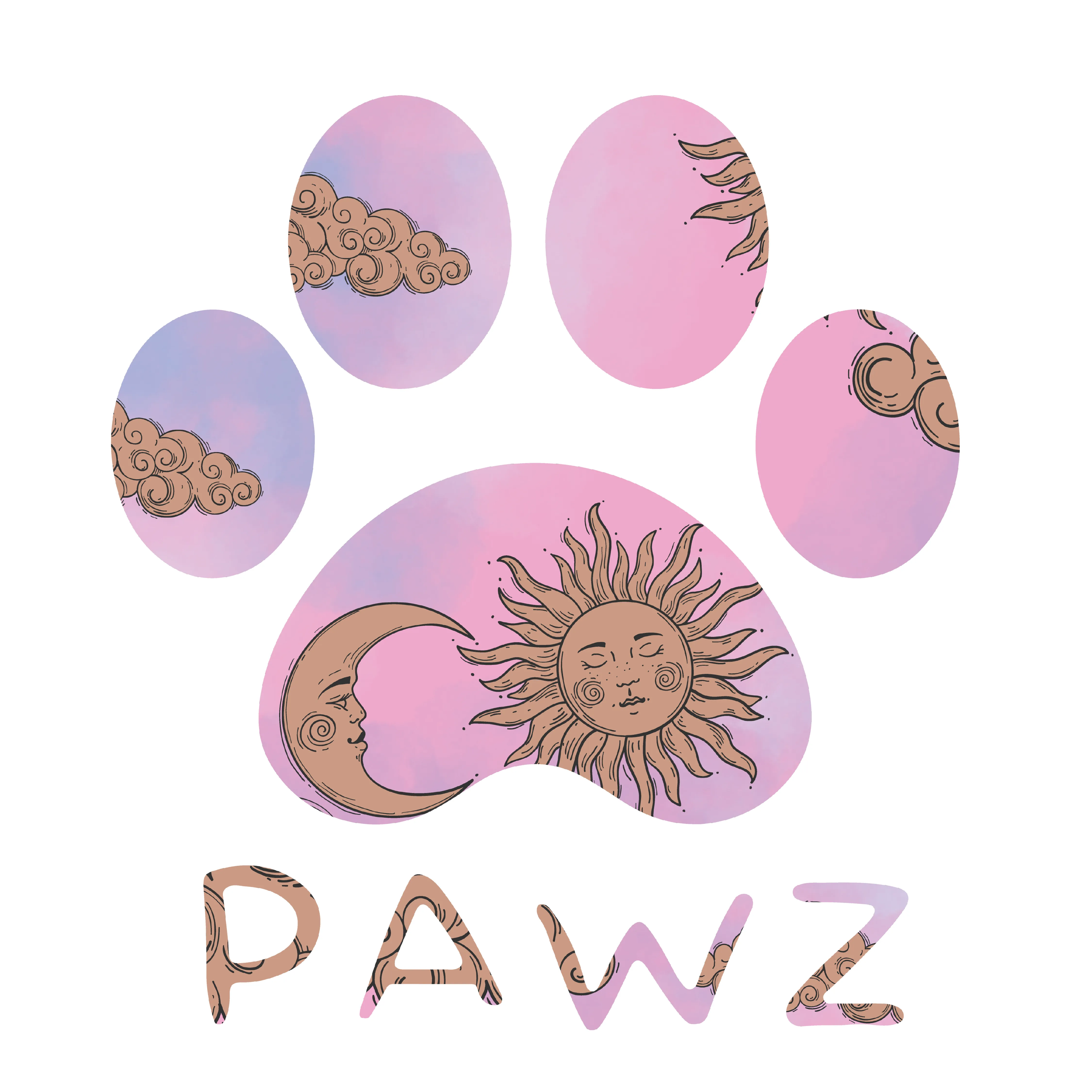 Lunar Pawz - White (Adult Hoodie) sold by PAWZ product image thumbnail 3