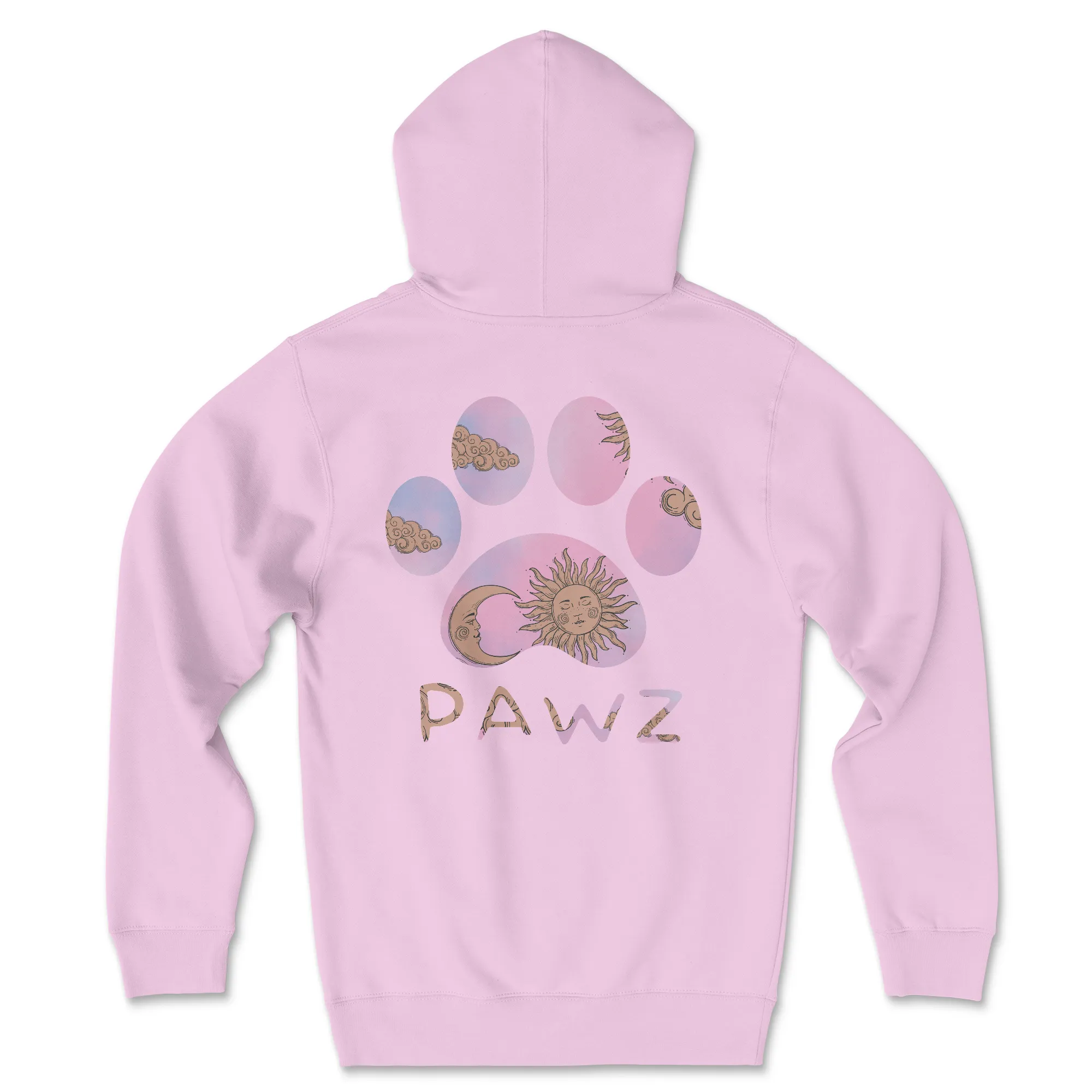 Lunar Pawz - Light Pink (Adult Hoodie) sold by PAWZ