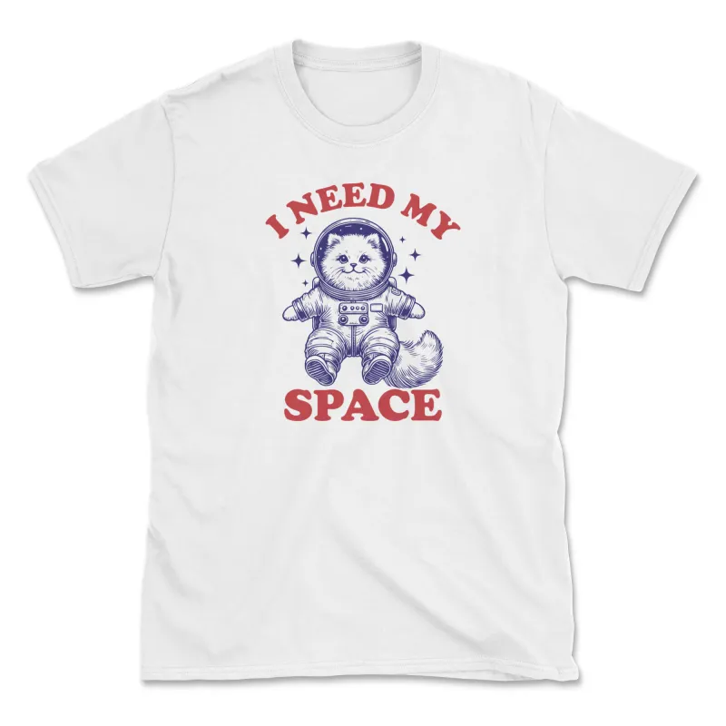 Pawz Space - Front Print (Adult Short Sleeve T-Shirt) sold by PAWZ