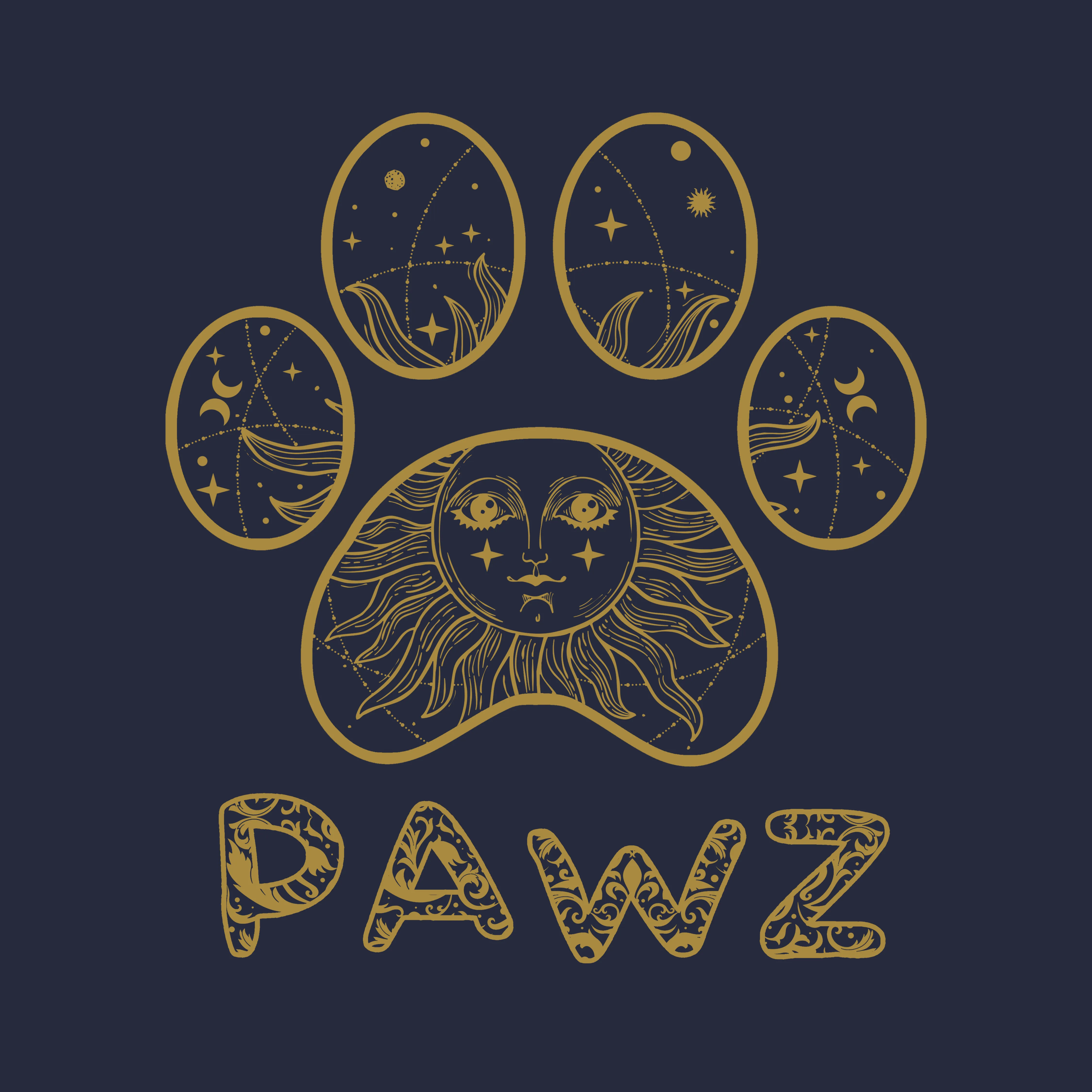 Celestial Pawz (Adult Hoodie) sold by PAWZ product image thumbnail 3