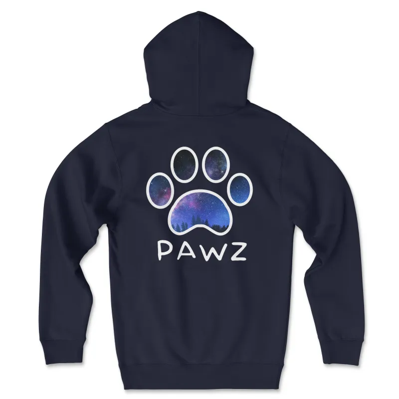 Starry Night (White Outline) (Adult Hoodie) sold by PAWZ