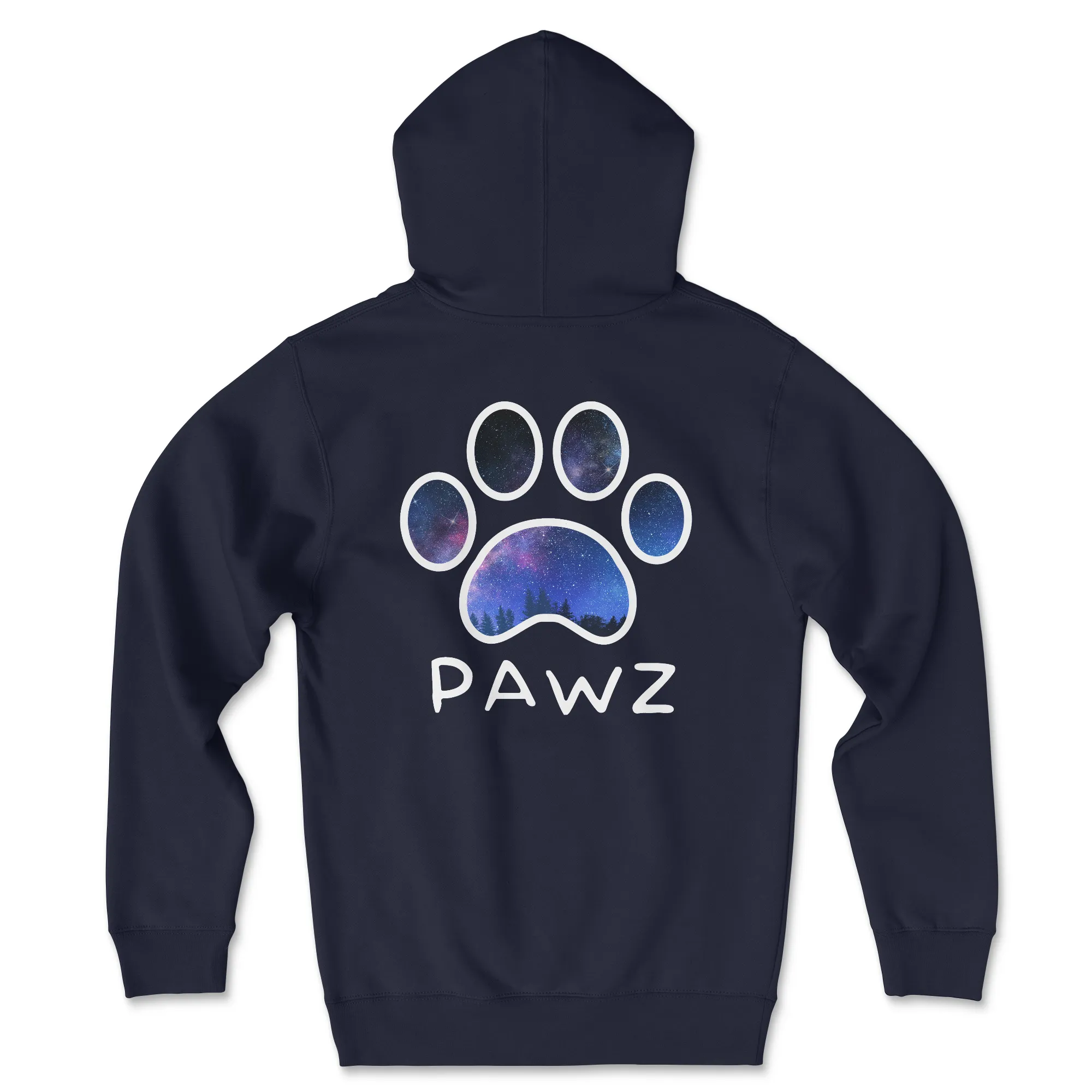 Starry Night (White Outline) (Adult Hoodie) sold by PAWZ