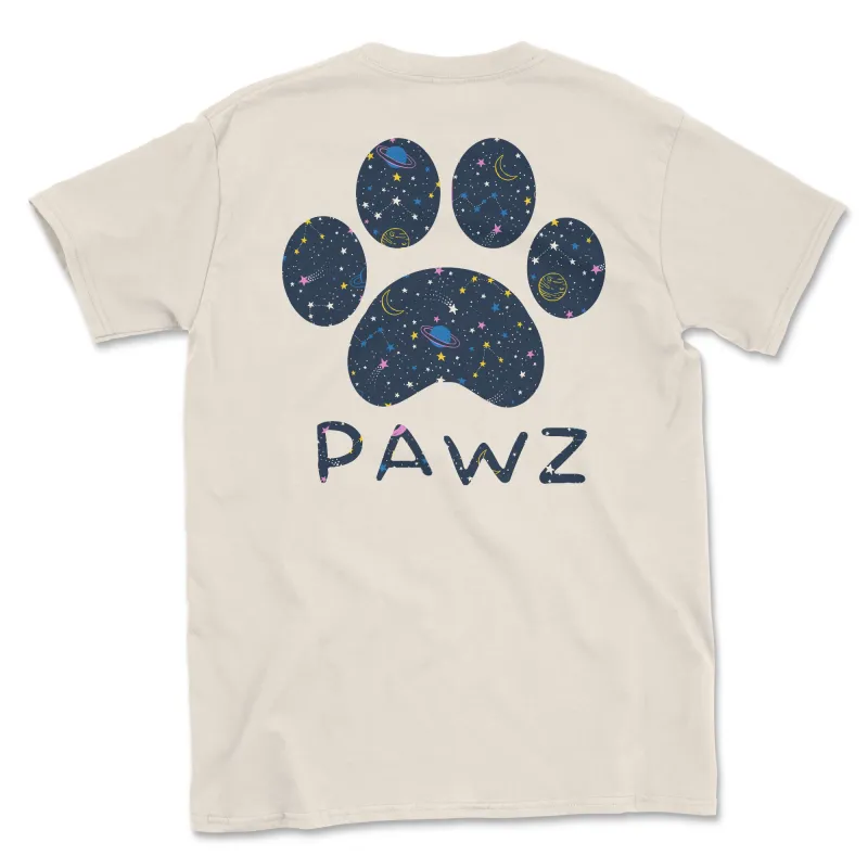 Cosmic Pawz (Adult Short Sleeve T-Shirt) sold by PAWZ