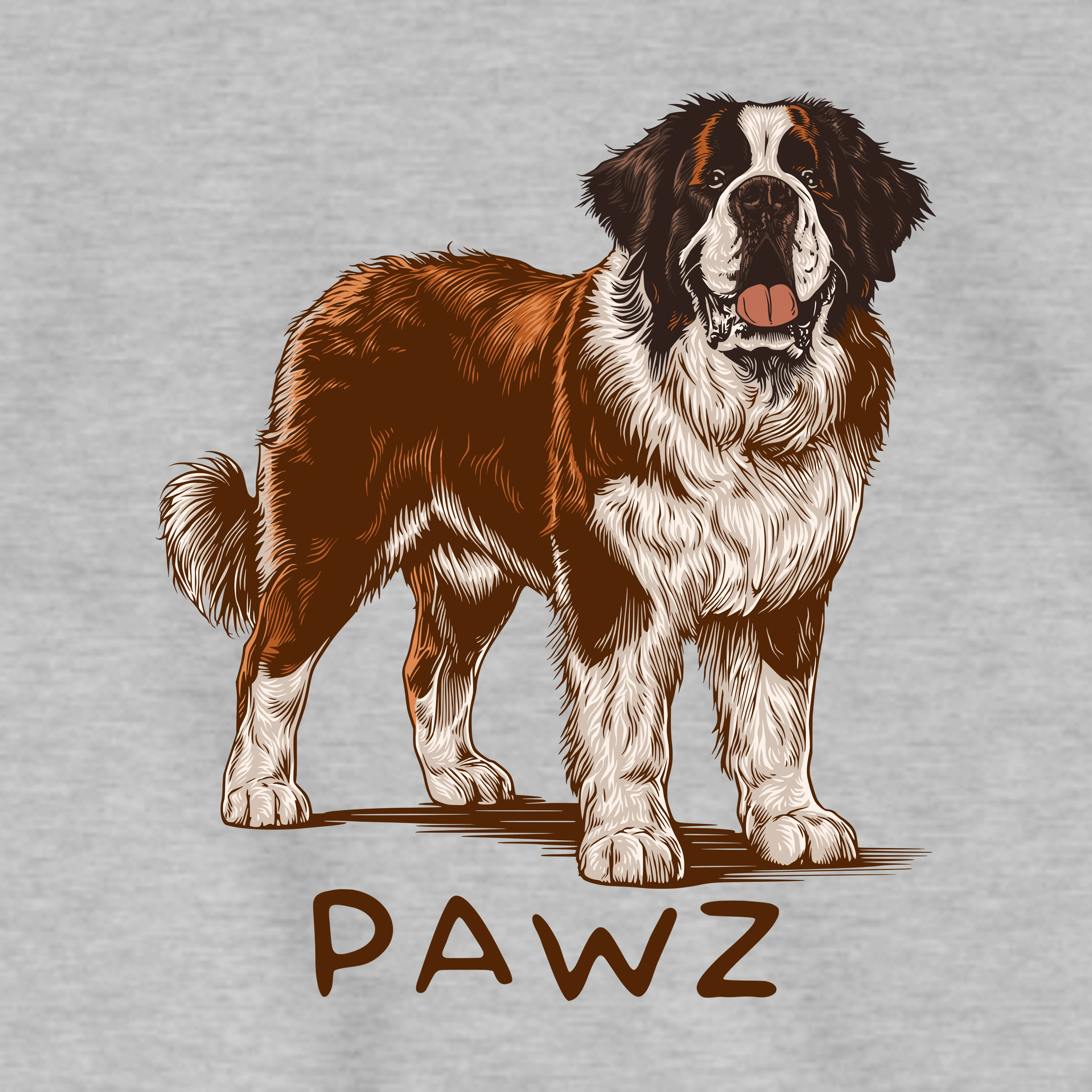 St. Bernard (Adult Hoodie) sold by PAWZ product image thumbnail 3