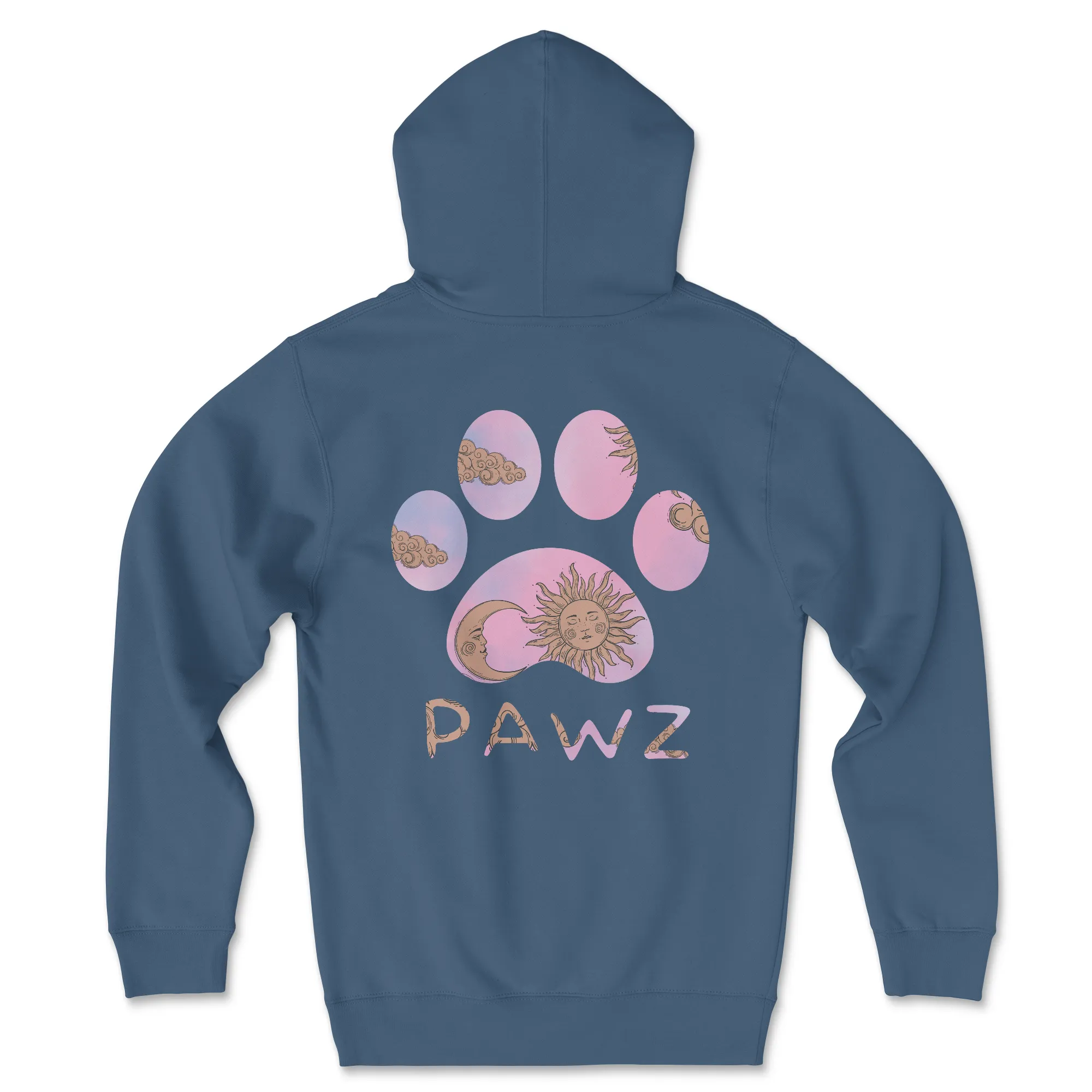 Lunar Pawz - Light Pink (Adult Hoodie) sold by PAWZ