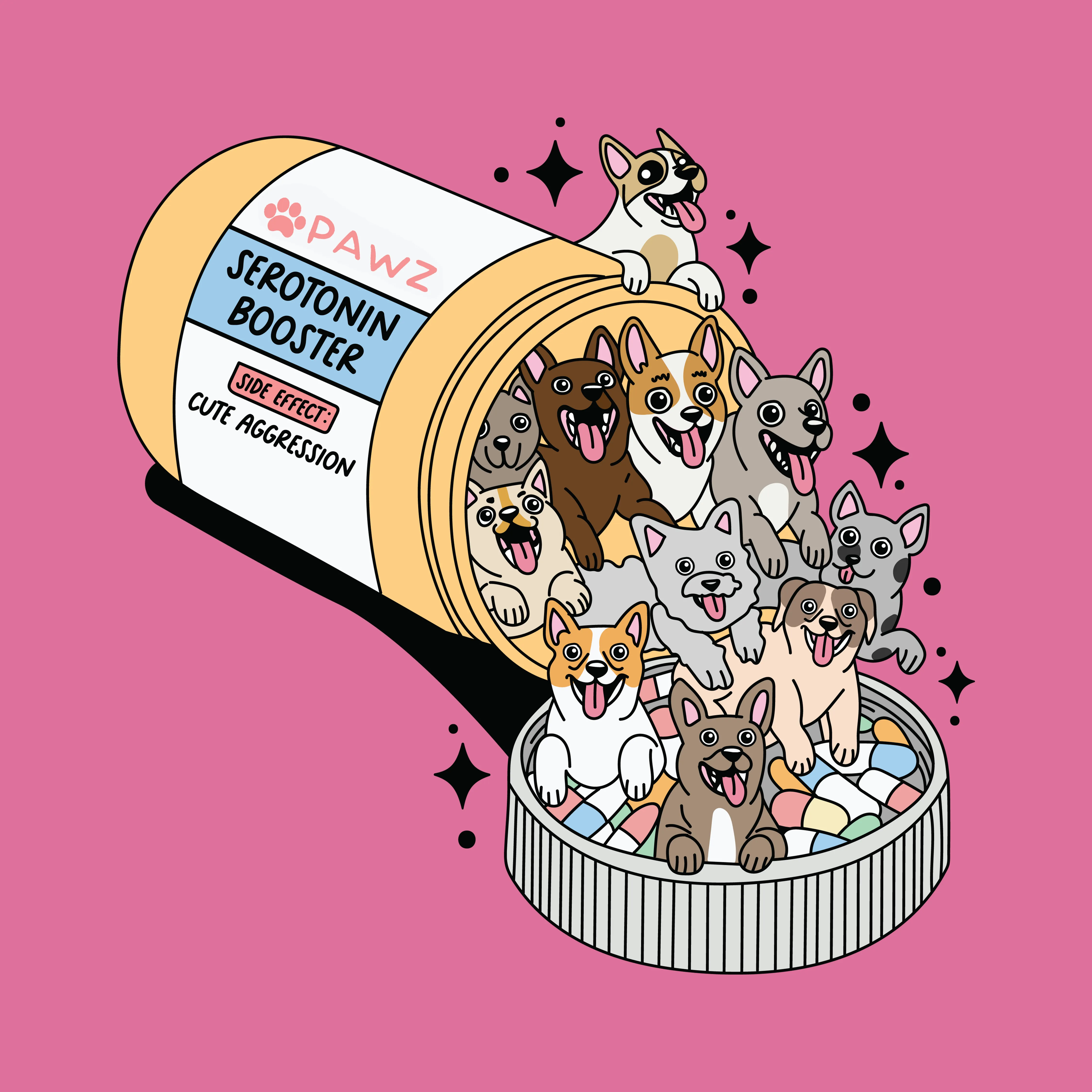 Serotonin Pawz (Adult Hoodie) sold by PAWZ product image thumbnail 3