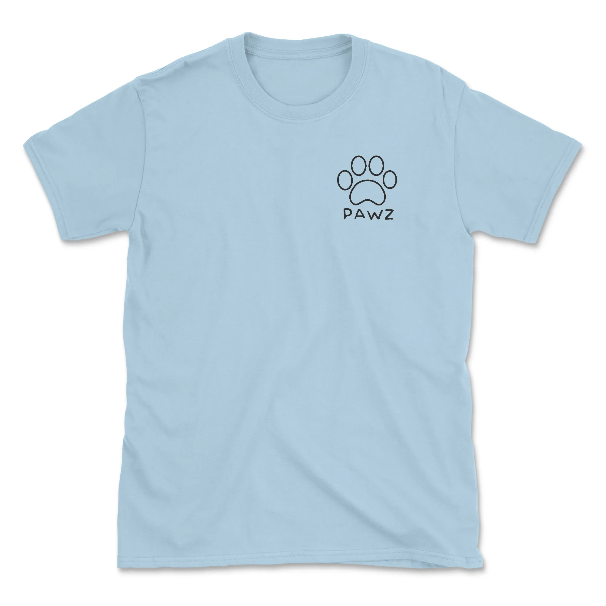 Puppy Positivity - Light Blue (Adult Short Sleeve T-Shirt) sold by PAWZ product image thumbnail 2