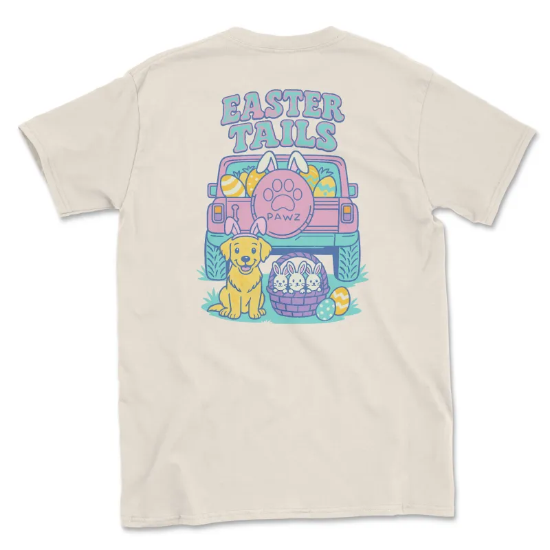 Easter Tails (Adult Short Sleeve T-Shirt) sold by PAWZ