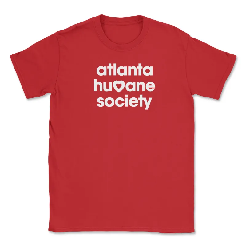AHS (Atlanta Humane Society) (Front Print) (Adult Short Sleeve T-Shirt) sold by PAWZ