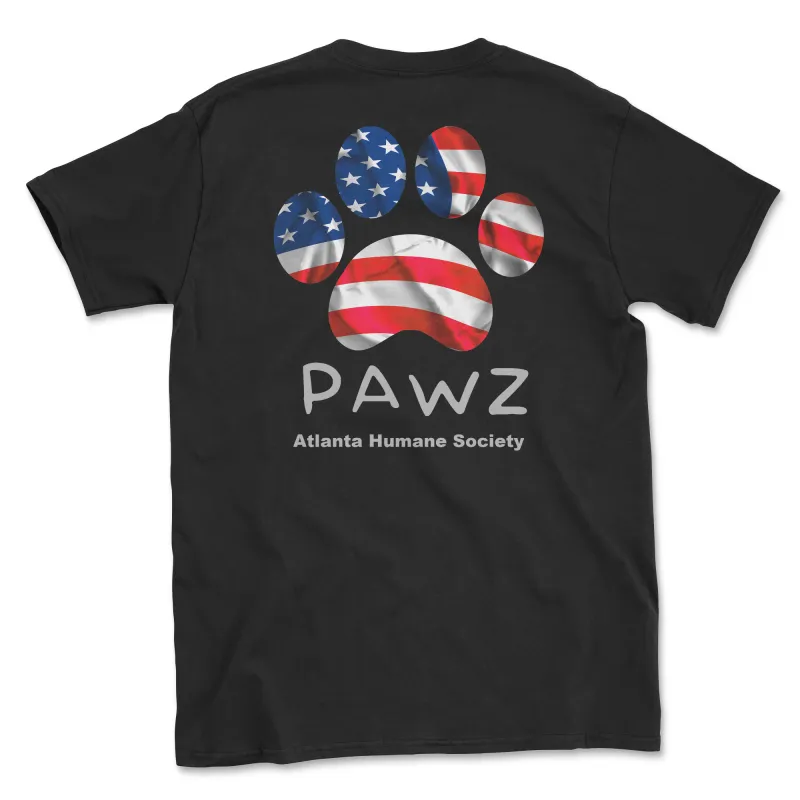 Wavin Flag (Atlanta Humane Society) (Adult Short Sleeve T-Shirt) sold by PAWZ