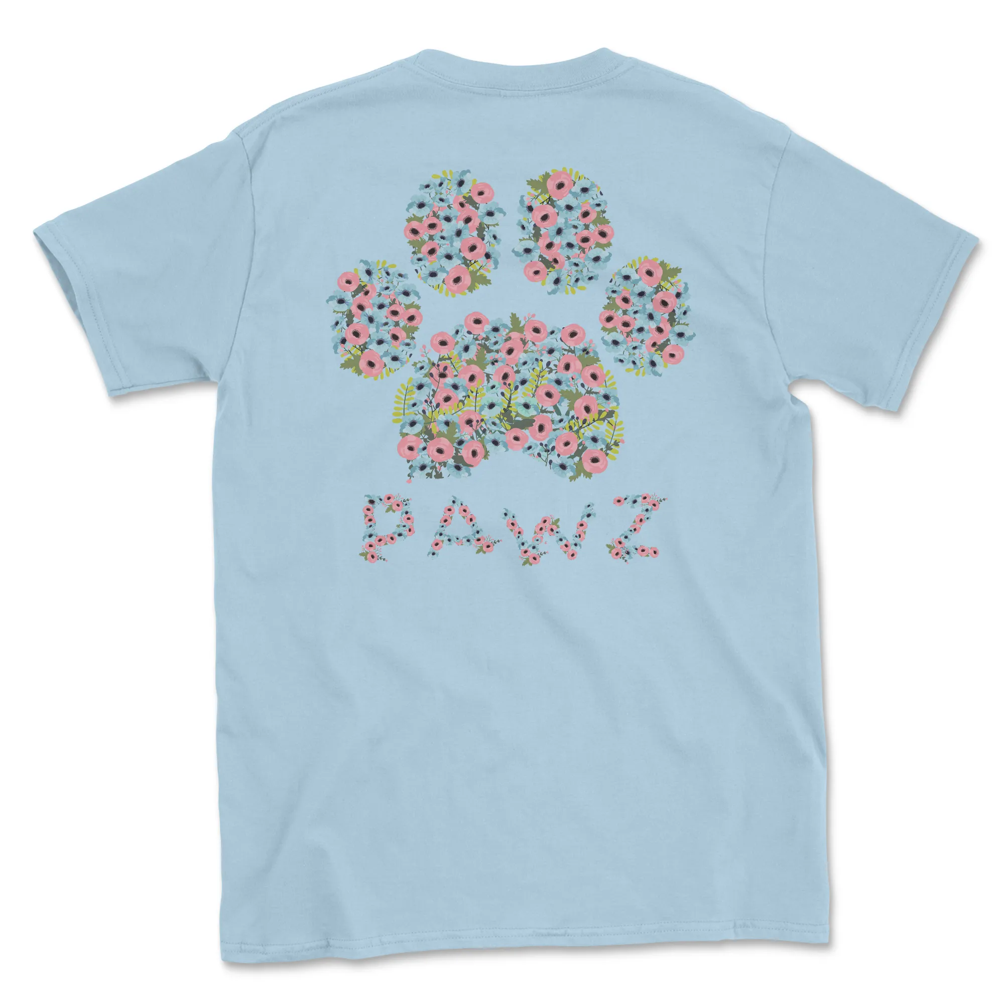 Bouquet Paw (Adult Short Sleeve T-Shirt) sold by PAWZ
