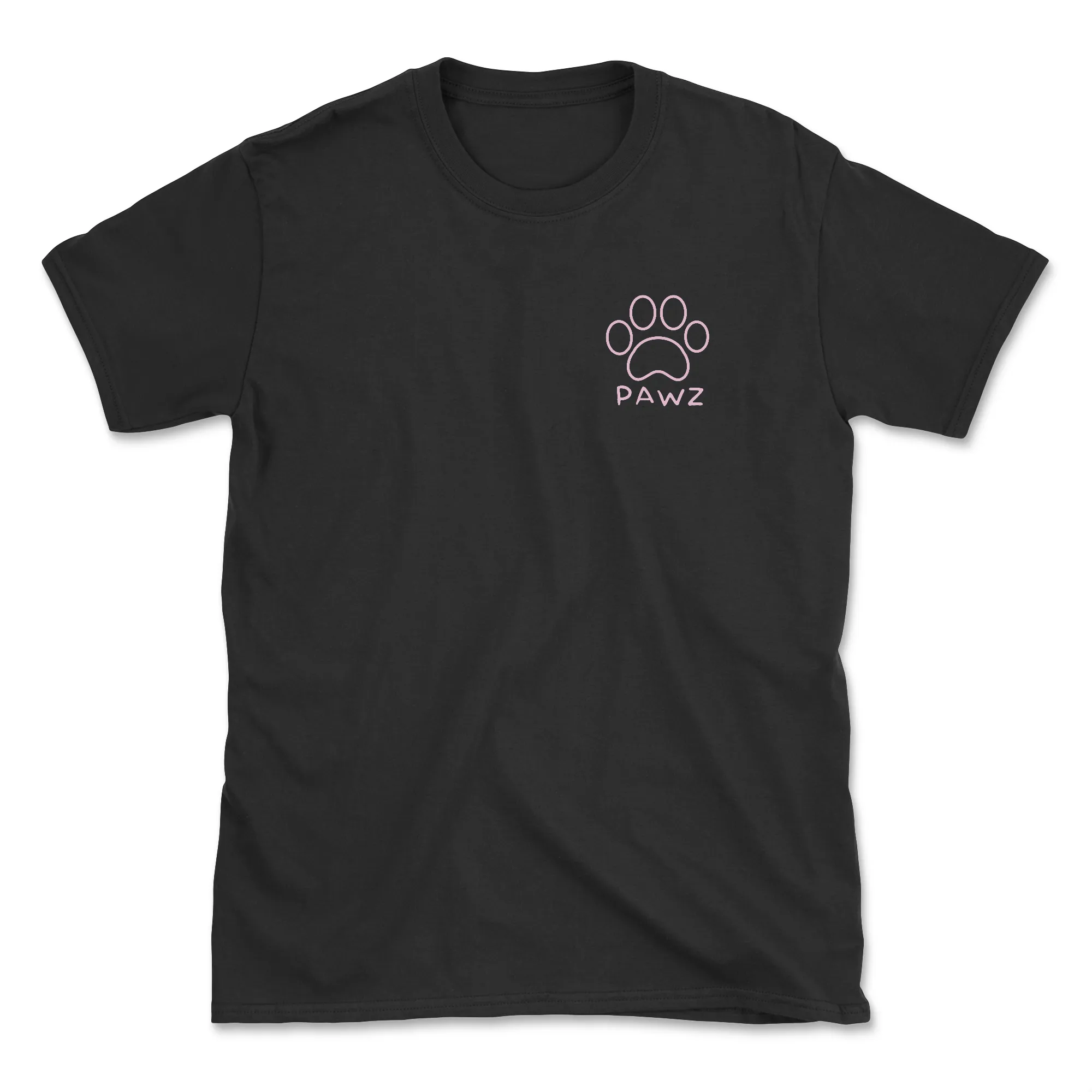 Ombre Flowers - Black (Adult Short Sleeve T-Shirt) sold by PAWZ product image thumbnail 2