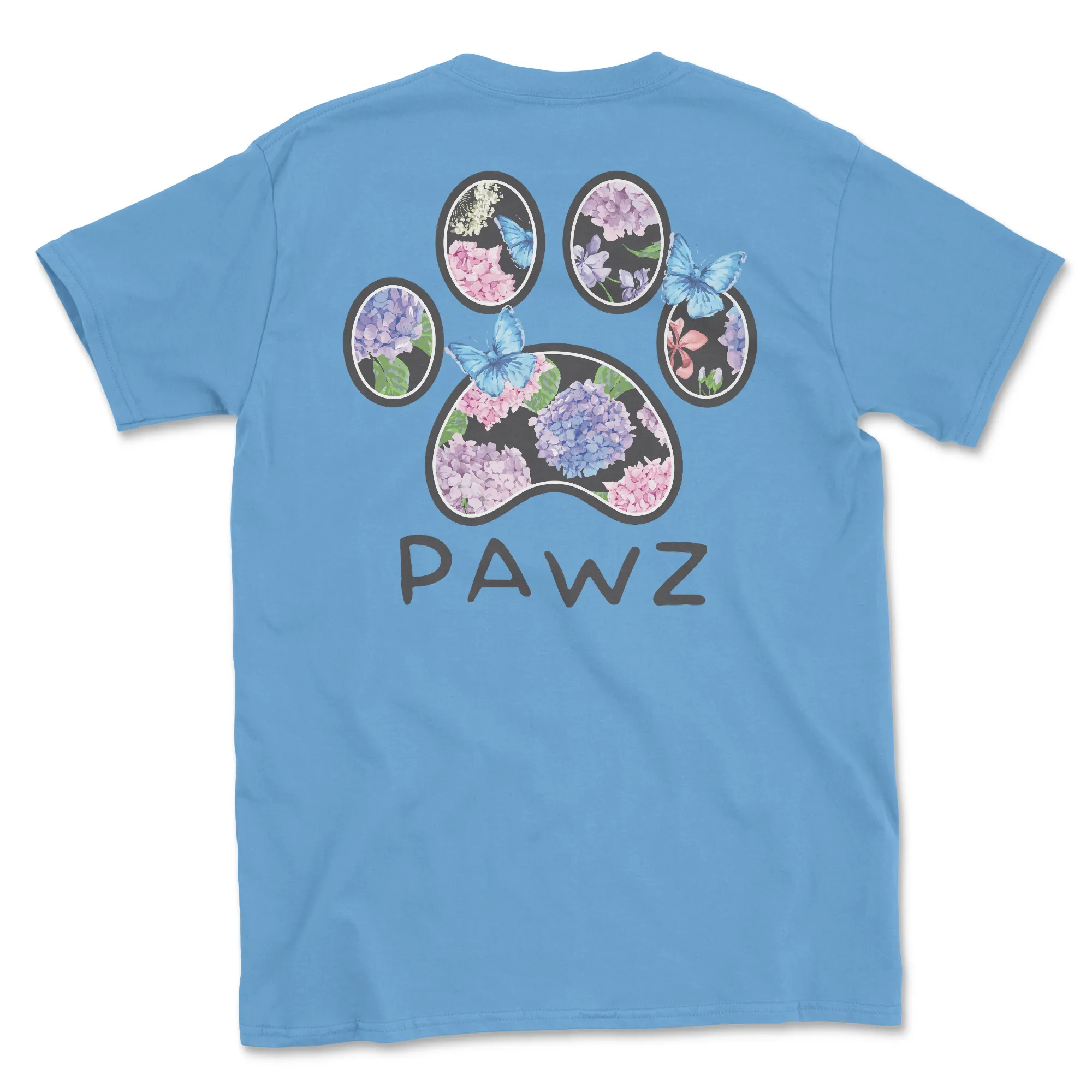 Hydrangea Paw (Adult Short Sleeve T-Shirt) sold by PAWZ