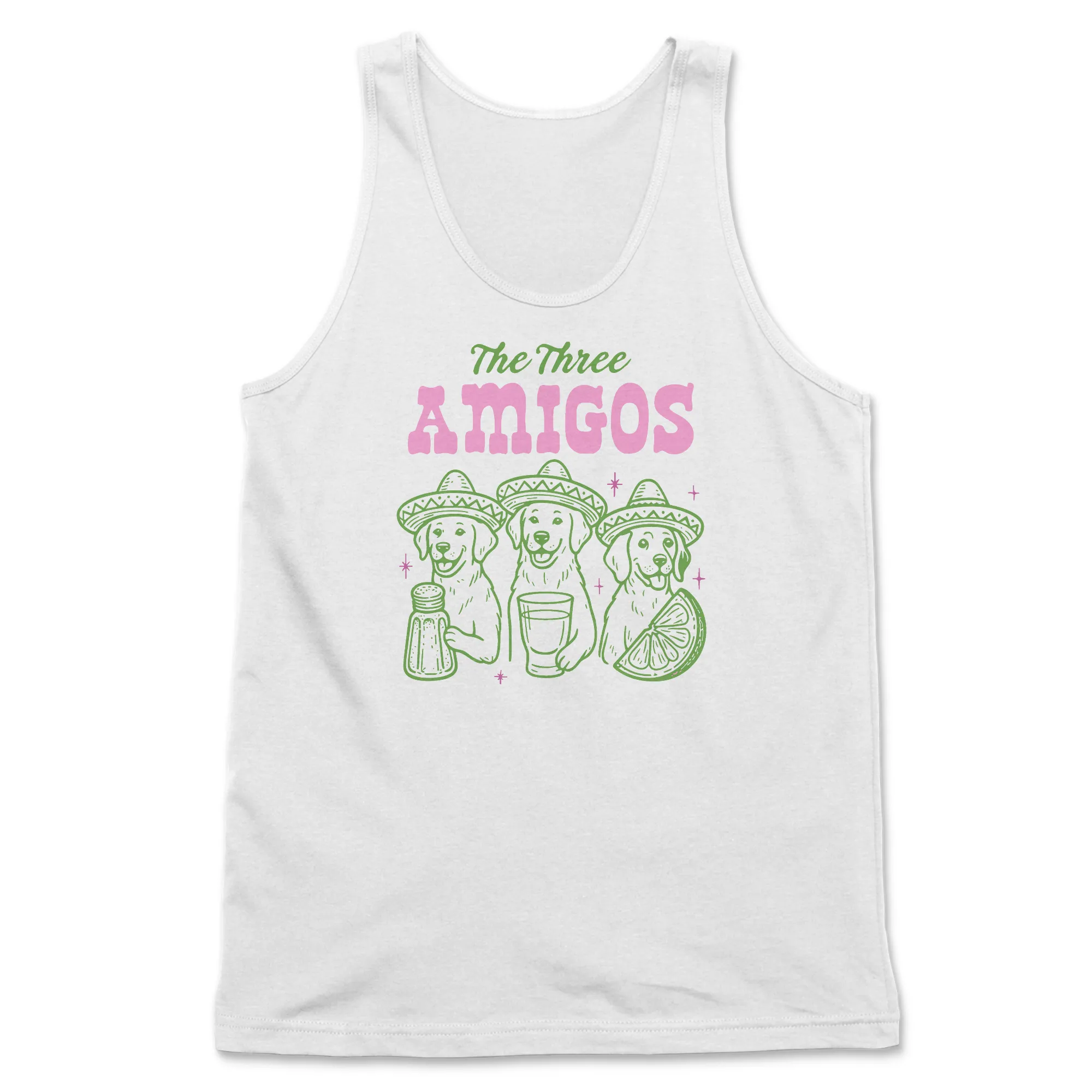Three Amigos - (Front Print) (Adult Tank Top) sold by PAWZ