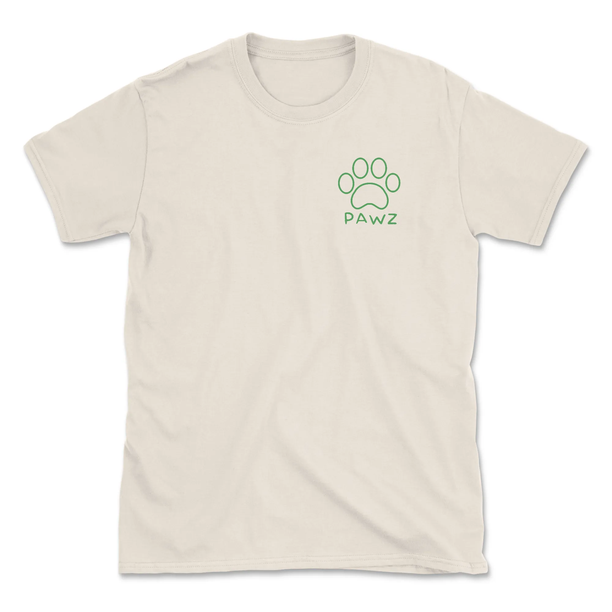 Salty Pawz - Natural (Adult Short Sleeve T-Shirt) sold by PAWZ product image thumbnail 2