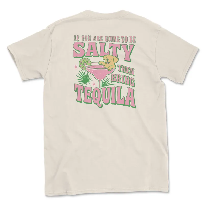 Salty Pawz - Natural (Adult Short Sleeve T-Shirt) made by PAWZ
