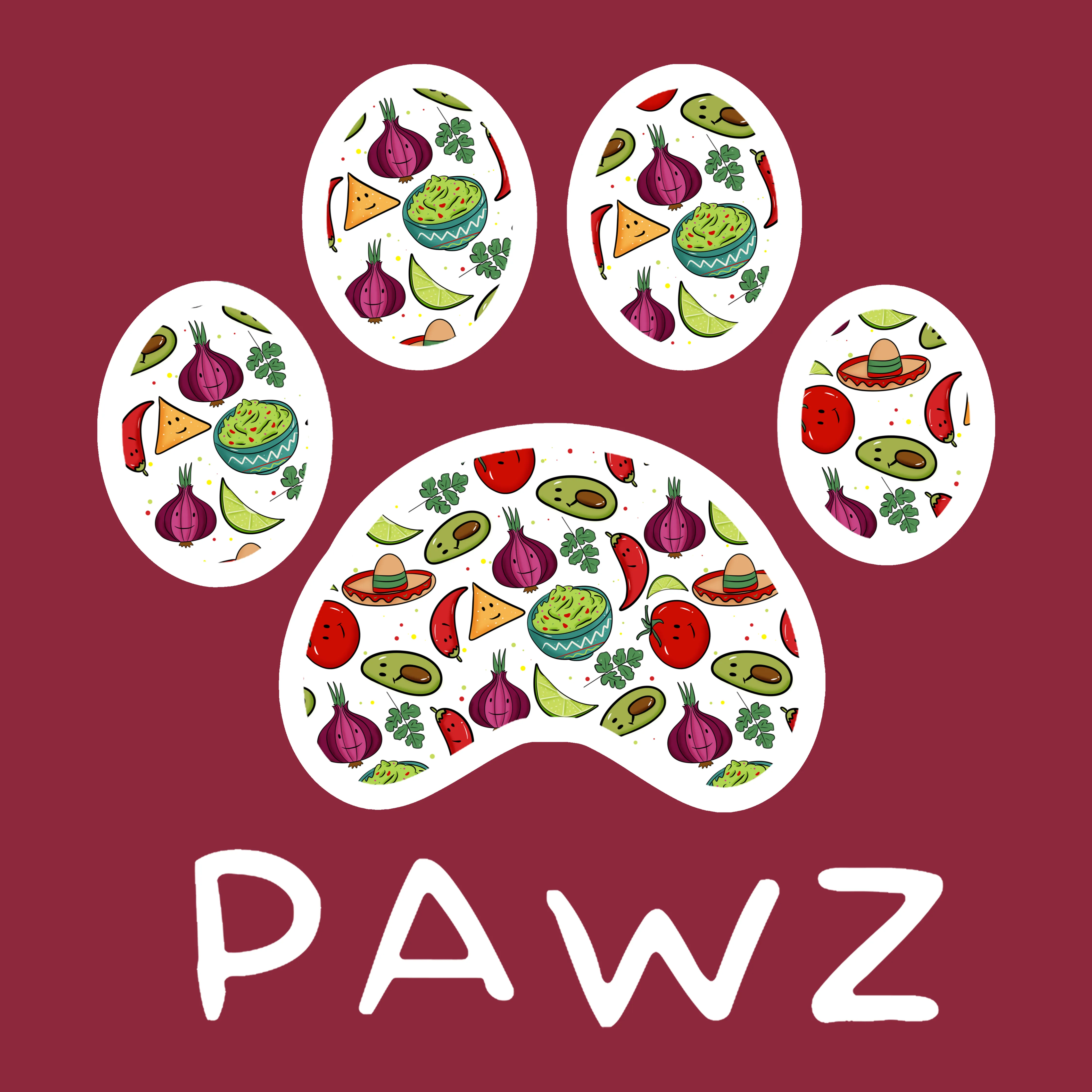 Chips & Salsa Pawz (Adult Short Sleeve T-Shirt) sold by PAWZ product image thumbnail 3