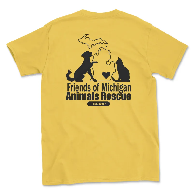 Friends of Michigan Animals Rescue - Daisy (Adult Short Sleeve T-Shirt) sold by PAWZ