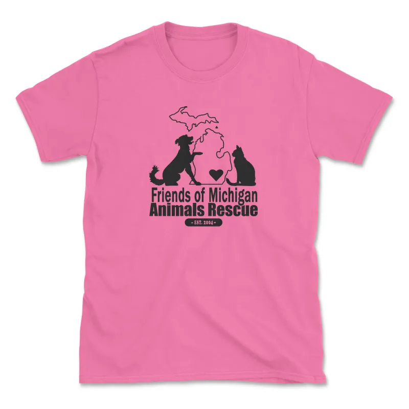 Friends of Michigan Animals Rescue - Azalea (Front Print) (Adult Short Sleeve T-Shirt) sold by PAWZ