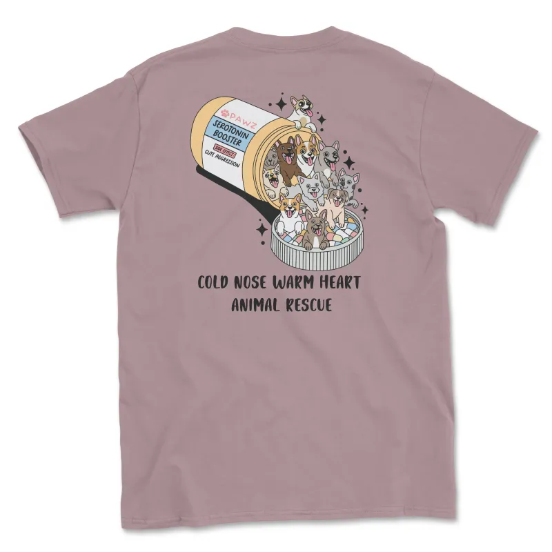 Serotonin Pawz - Paragon (Cold Nose Warm Heart) (Adult Short Sleeve T-Shirt) sold by PAWZ