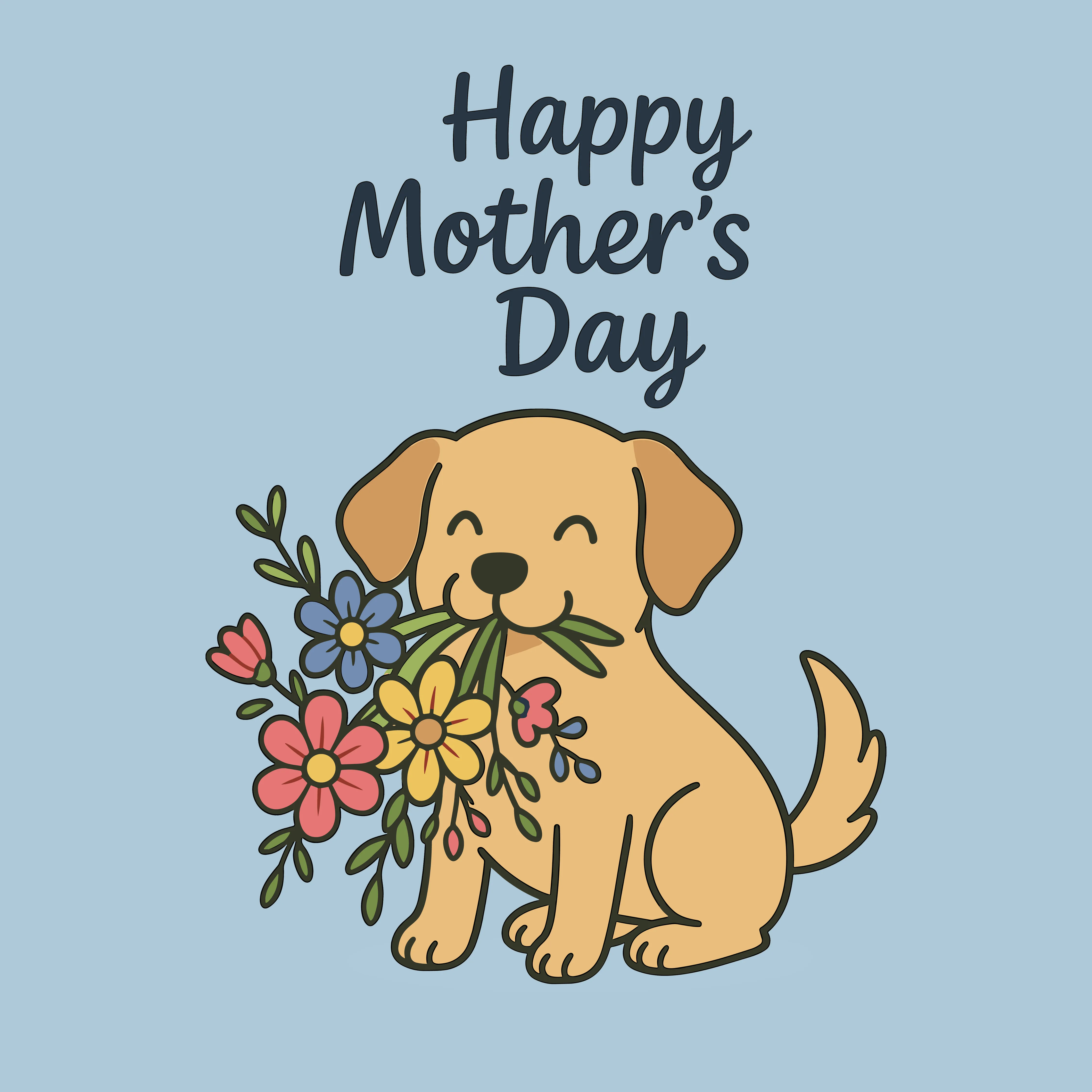 Happy Mother's Day (Adult Short Sleeve T-Shirt) sold by PAWZ product image thumbnail 3