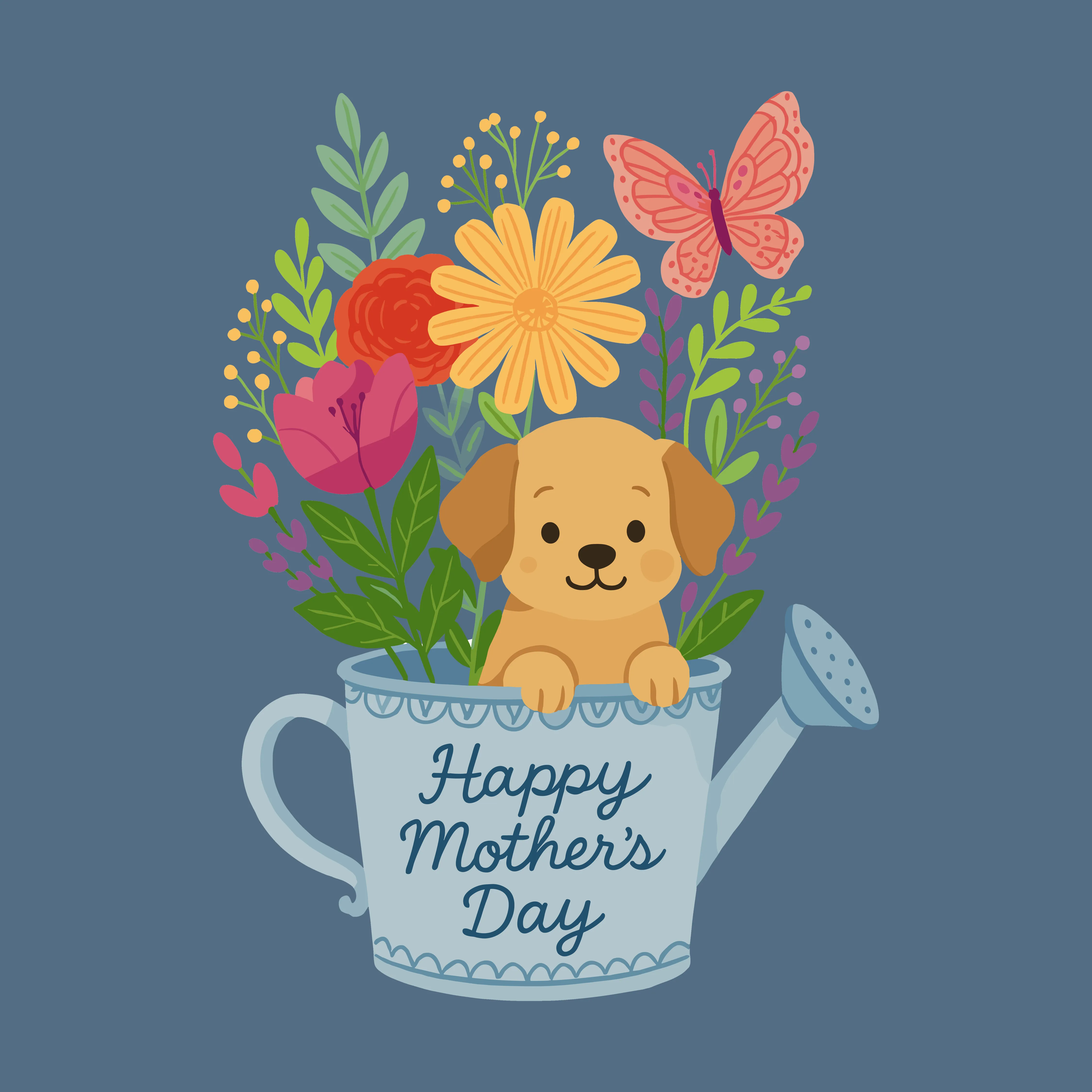 Doggy Watering Can (Adult Short Sleeve T-Shirt) sold by PAWZ product image thumbnail 3