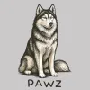 Husky (Adult Hoodie) sold by PAWZ