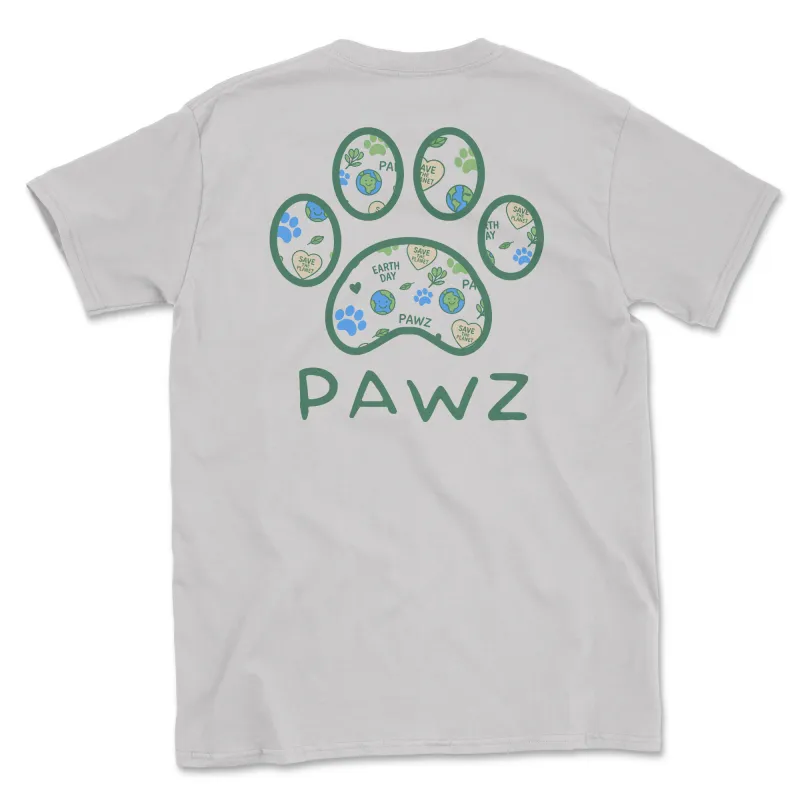 Earth Day Pattern (Adult Short Sleeve T-Shirt) sold by PAWZ