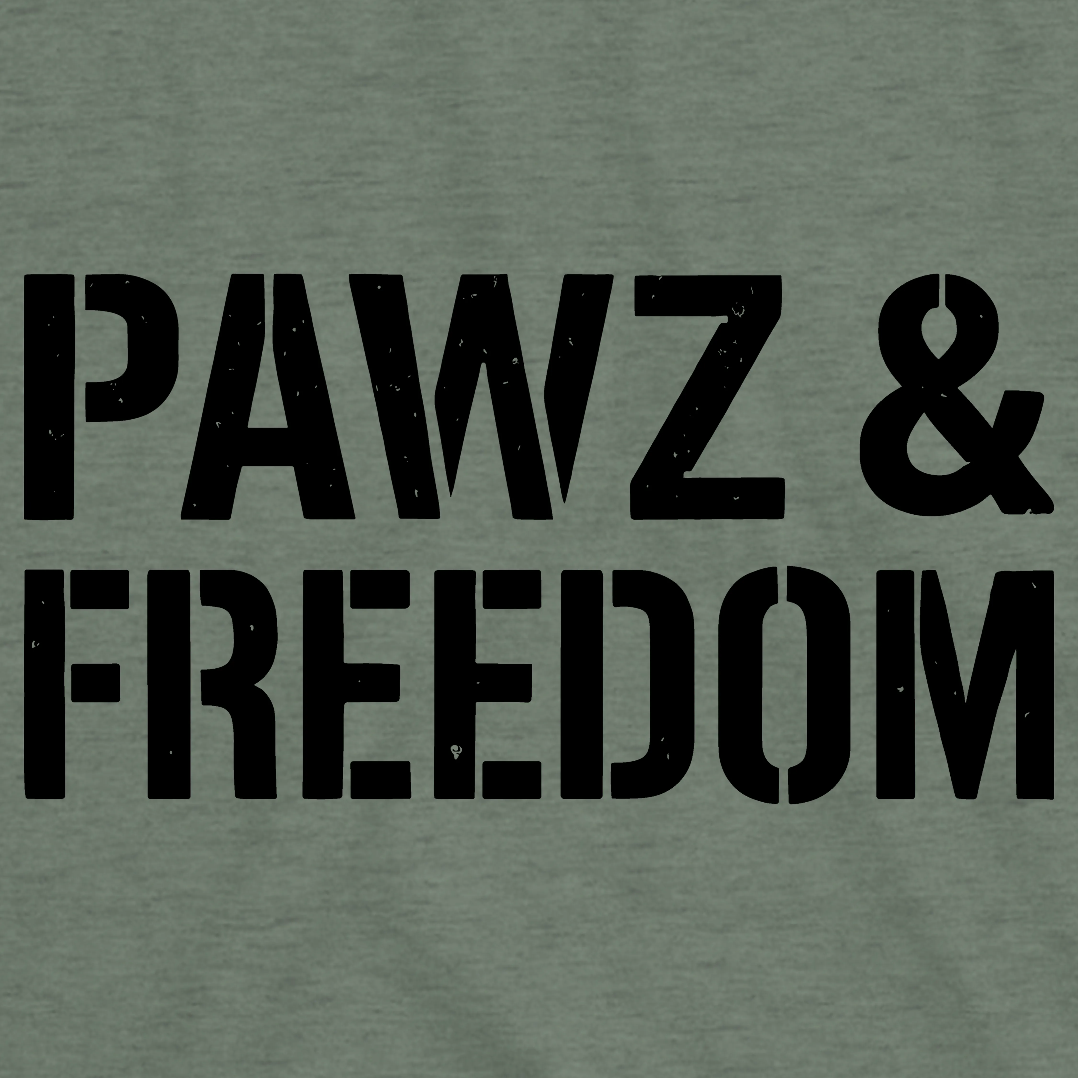 Pawz & Freedom (Front Print) (Adult Short Sleeve T-Shirt) sold by PAWZ product image thumbnail 2