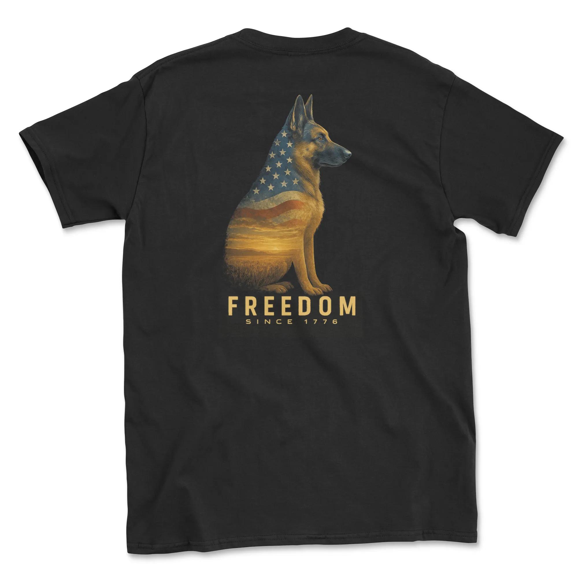 Freedom Shepherd (Adult Short Sleeve T-Shirt) sold by PAWZ