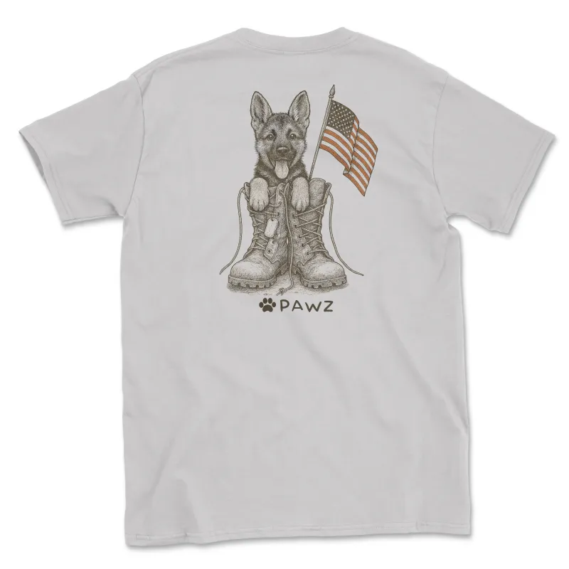 Dog Tag Defender (Adult Short Sleeve T-Shirt) sold by PAWZ