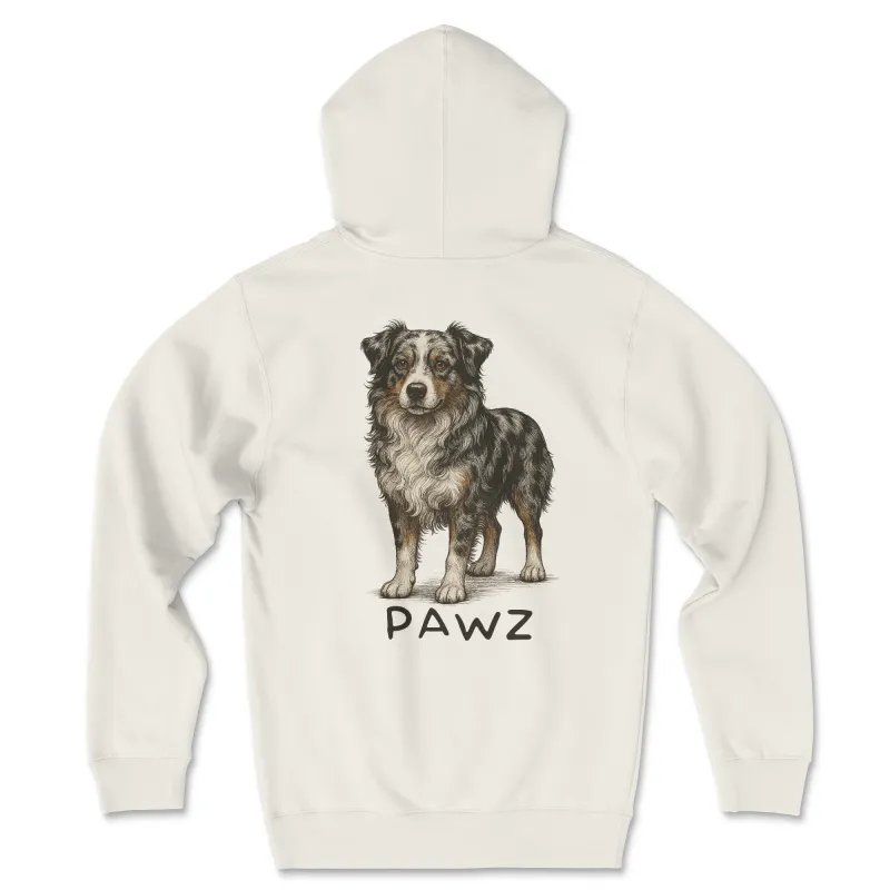 Blue Merle Aussie (Adult Hoodie) sold by PAWZ