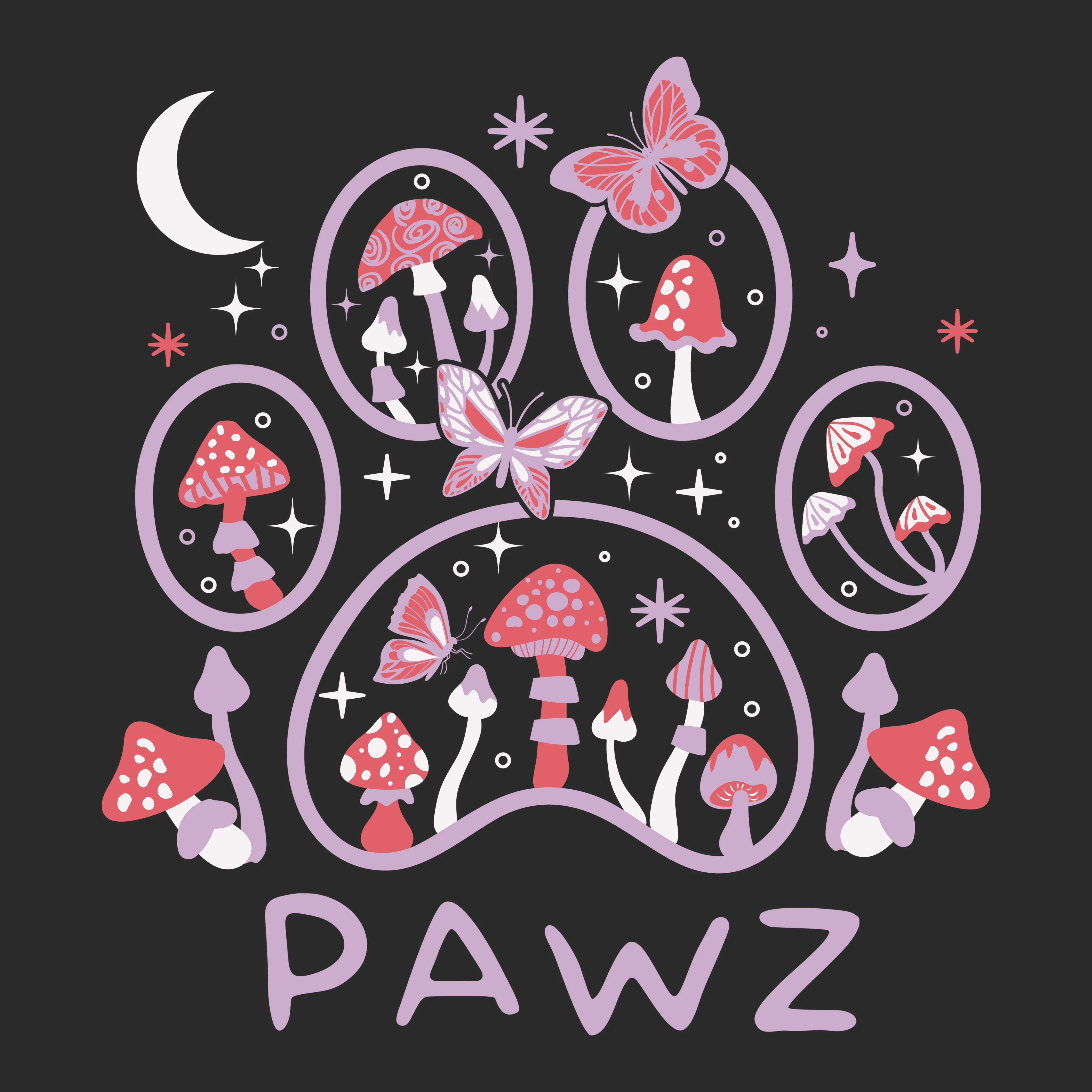 Fungi Frenzy (Adult Hoodie) sold by PAWZ product image thumbnail 3