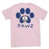 Virginia Flag Paw (Adult Short Sleeve T-Shirt) sold by PAWZ