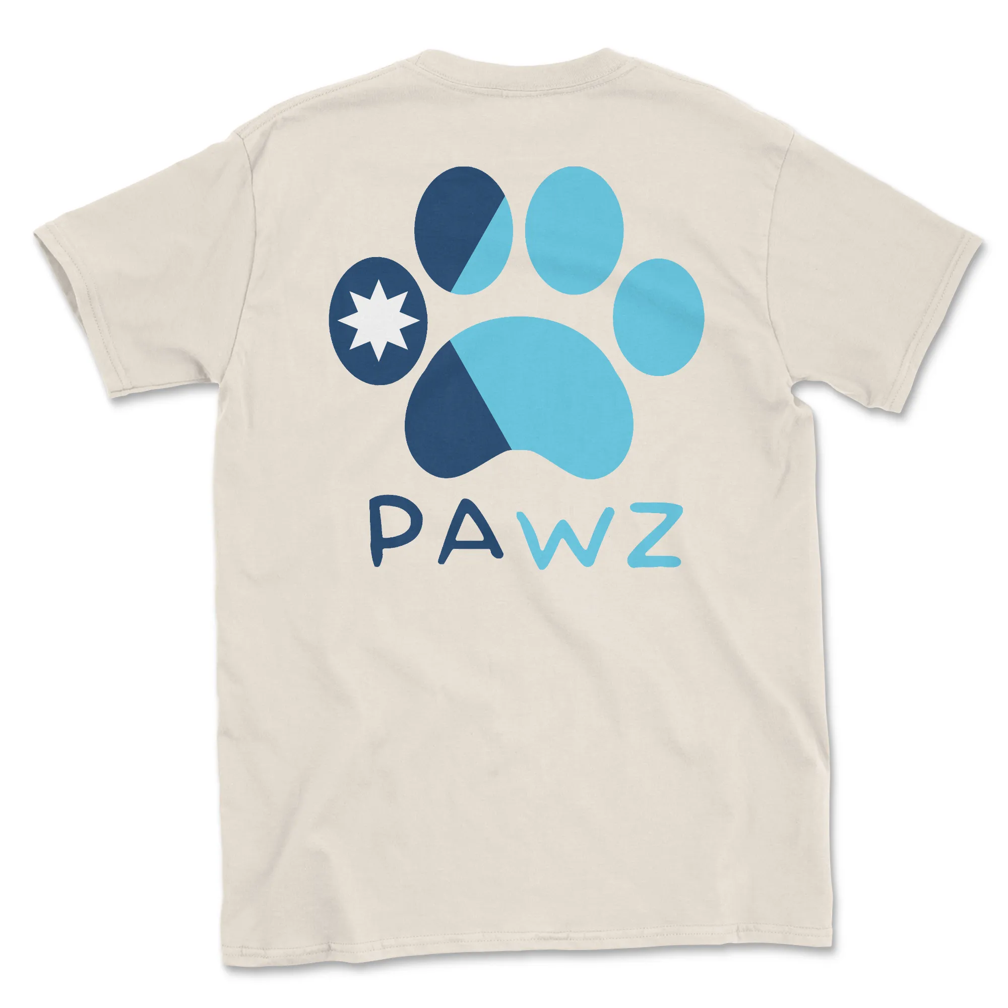 Minnesota Flag Paw (Adult Short Sleeve T-Shirt) sold by PAWZ