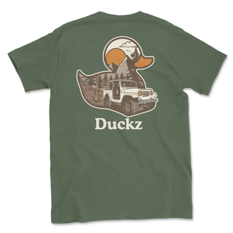 Wilderness Wheels (Adult Short Sleeve T-Shirt) sold by PAWZ