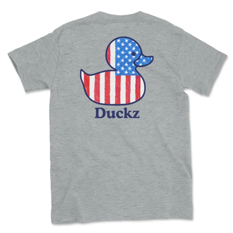 Patriotic Puddle (Adult Short Sleeve T-Shirt) made by PAWZ