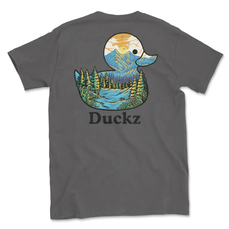 Mountain Mallard (Adult Short Sleeve T-Shirt) sold by PAWZ