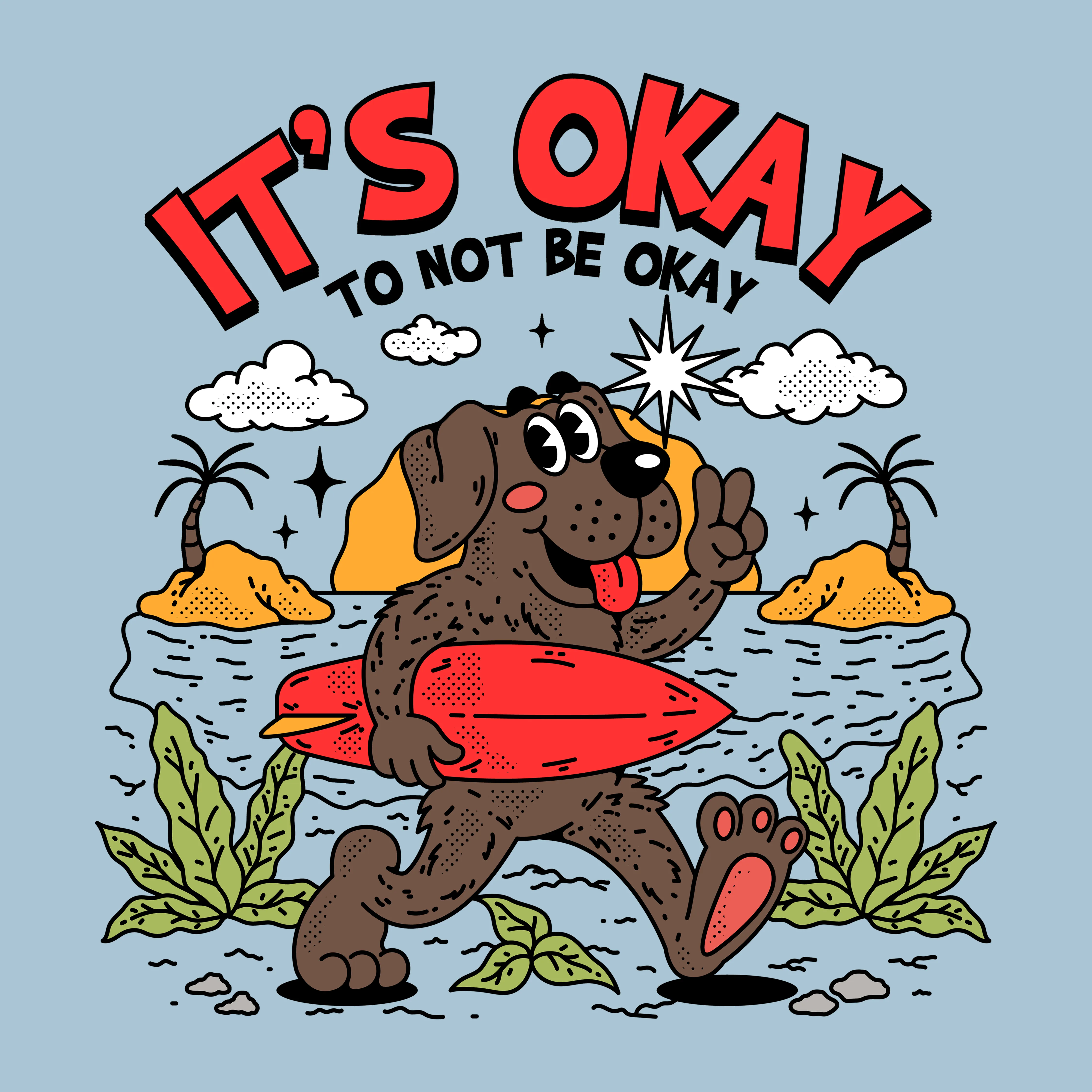 It's Okay To Not Be Okay (Adult Hoodie) sold by PAWZ product image thumbnail 3