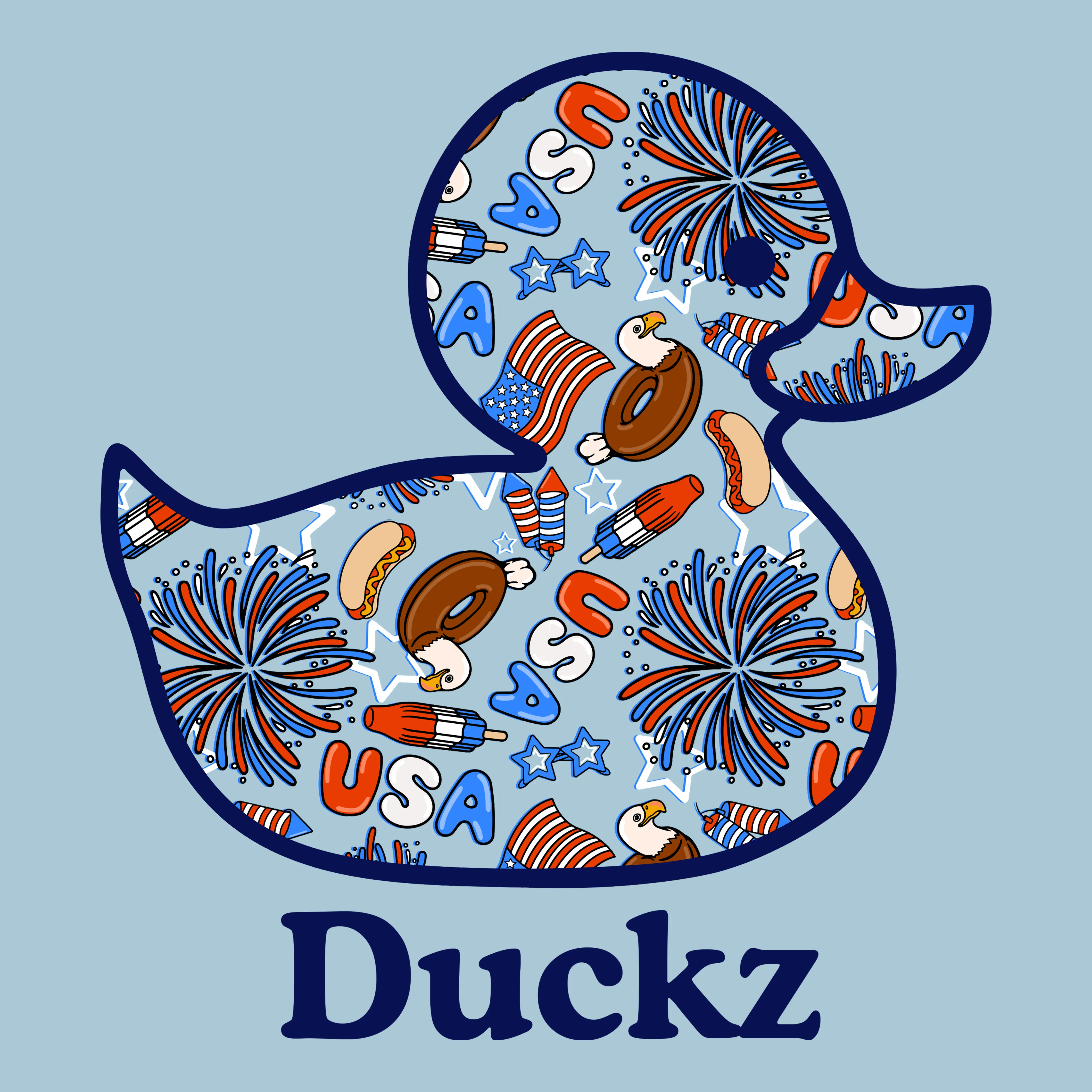 Fireworks Fowl (Adult Short Sleeve T-Shirt) sold by PAWZ product image thumbnail 3