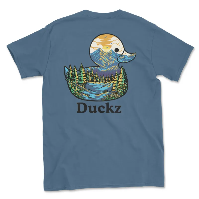 Mountain Mallard (Adult Short Sleeve T-Shirt) sold by PAWZ