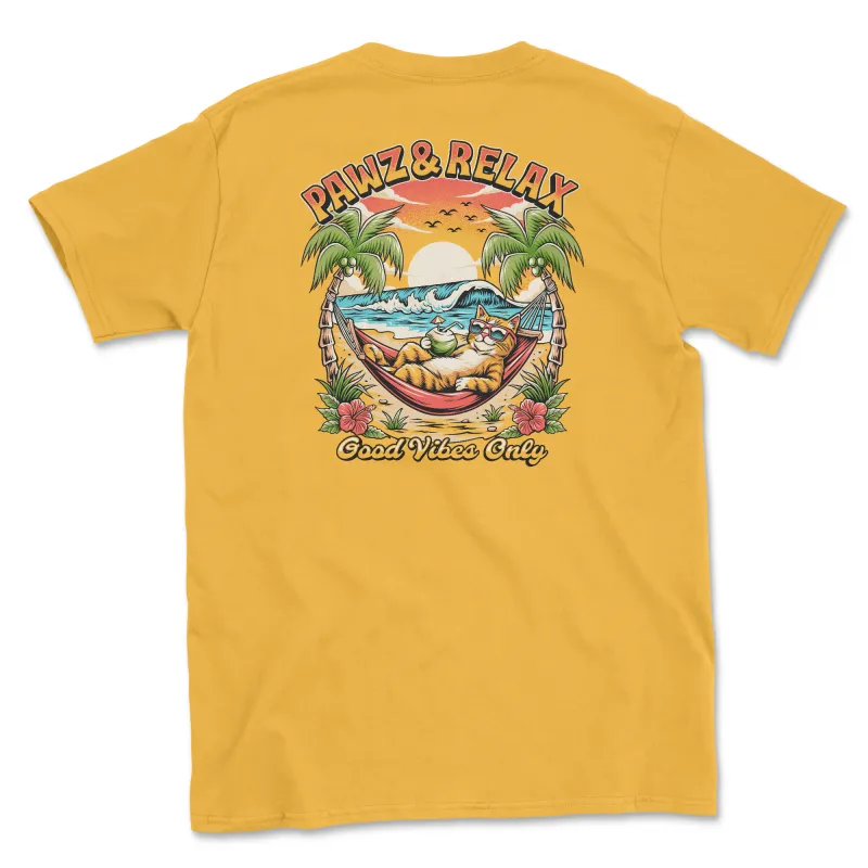 Pawz & Relax (Adult Short Sleeve T-Shirt) sold by PAWZ