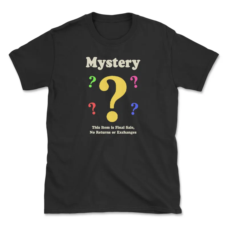 Mystery (Adult Short Sleeve T-Shirt) (Only $9.99) (Final Sale, No Returns Or Exchanges) sold by PAWZ