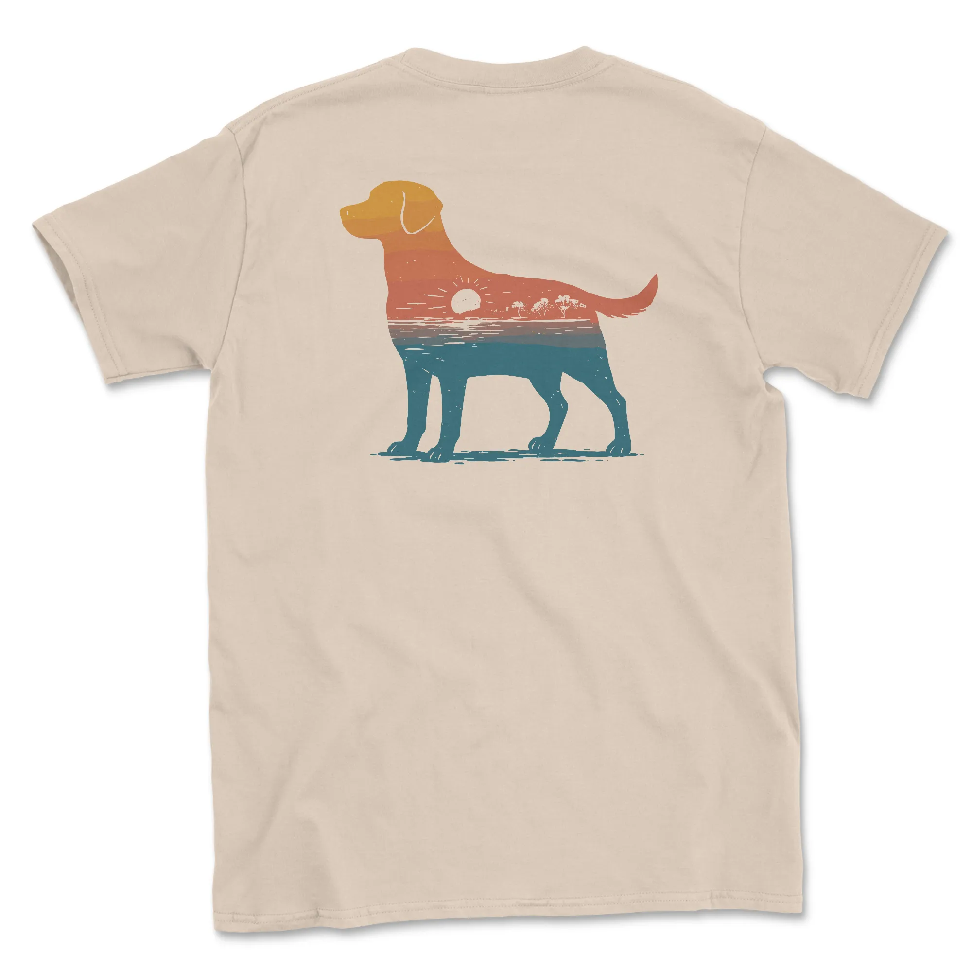 Coastal Canine - orange (Adult Short Sleeve T-Shirt) sold by PAWZ