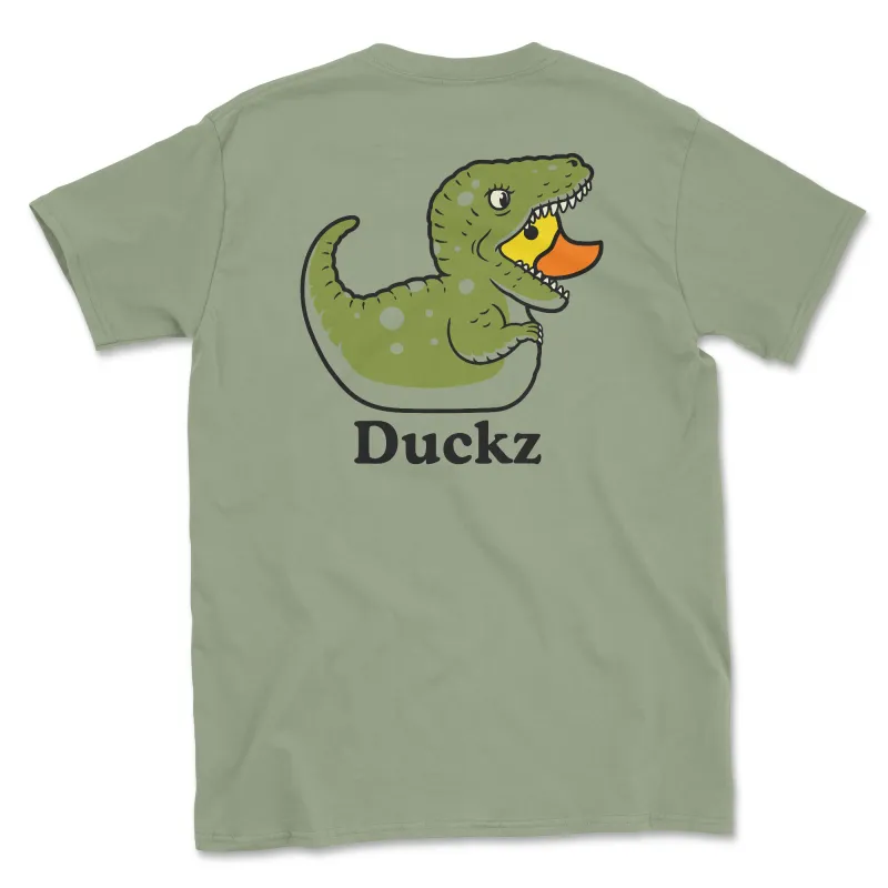 Dino Duck (Adult Short Sleeve T-Shirt) sold by PAWZ