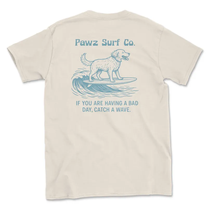 Catch A Wave (Adult Short Sleeve T-Shirt) sold by PAWZ