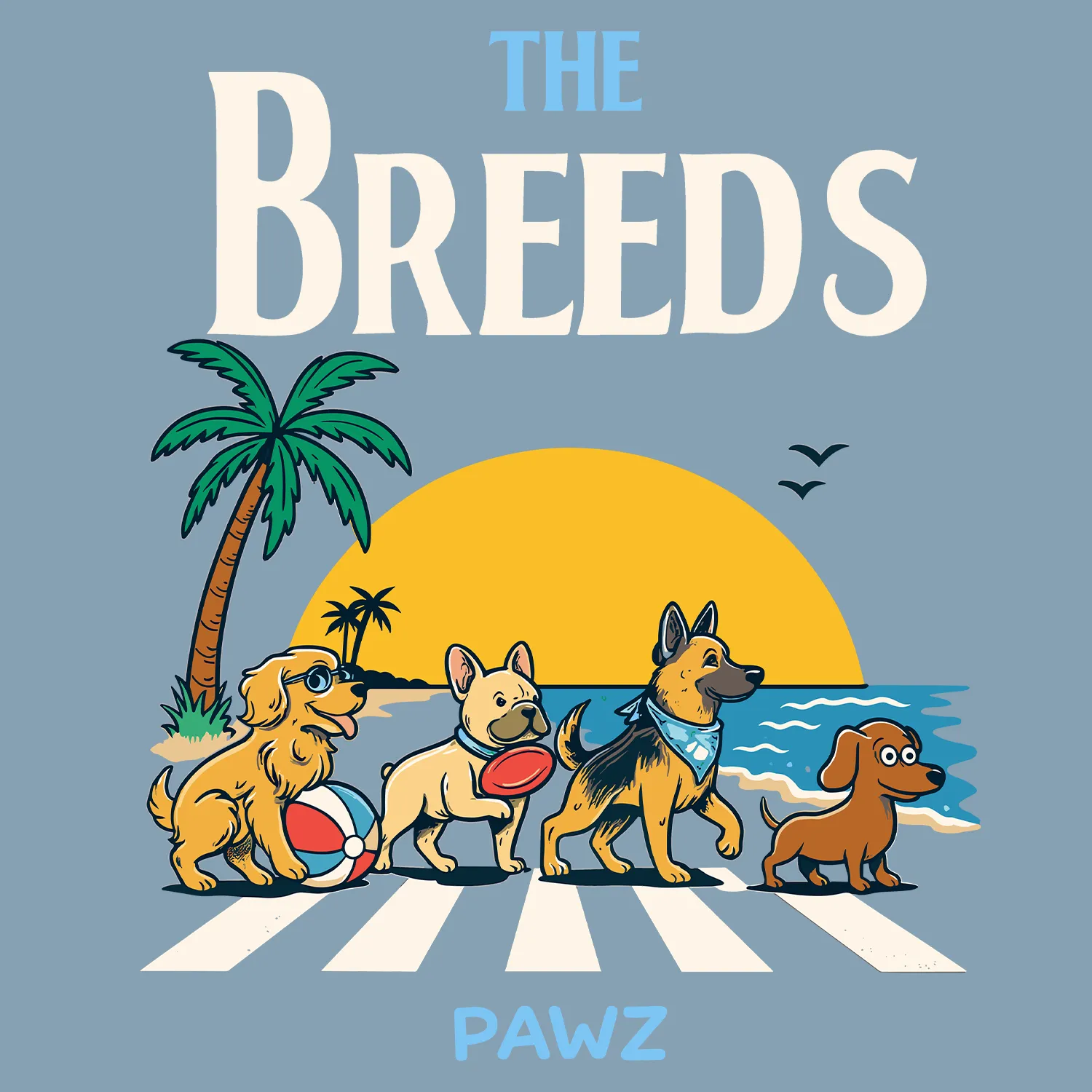 The Breeds (Adult Short Sleeve T-Shirt) sold by PAWZ product image thumbnail 3