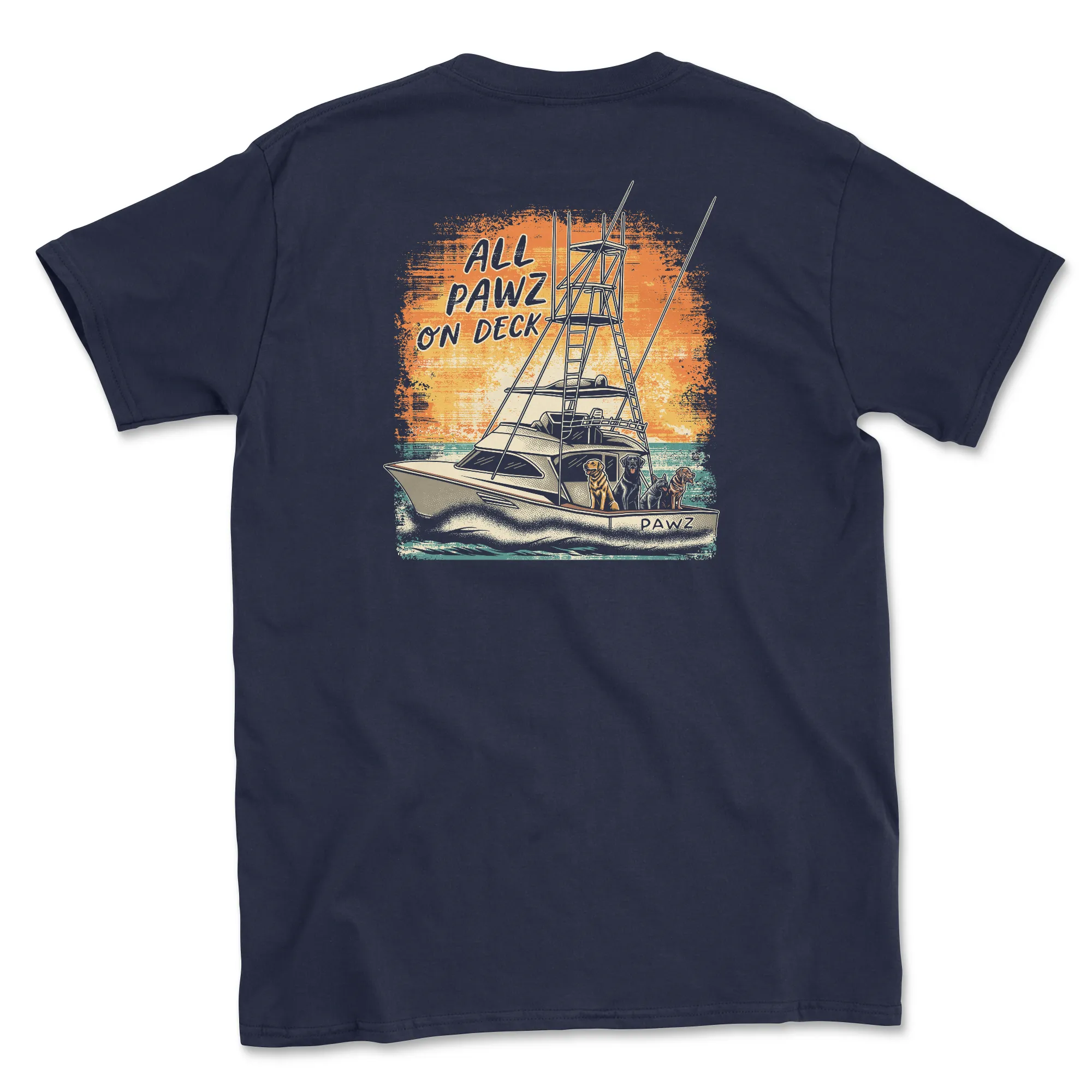 All Pawz On Deck (Adult Short Sleeve T-Shirt) sold by PAWZ