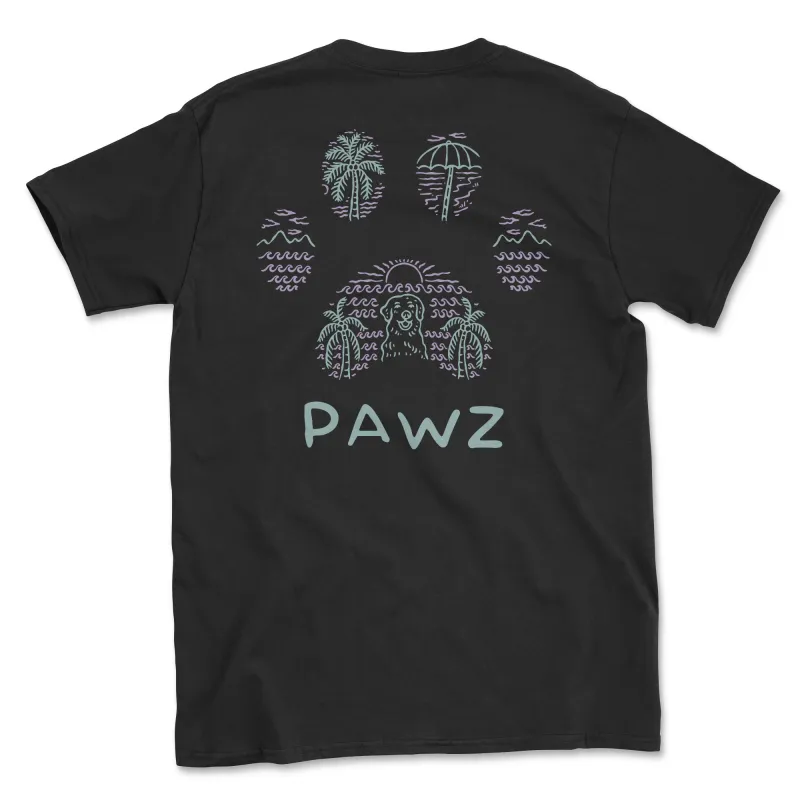Tropical Tails (Adult Short Sleeve T-Shirt) made by PAWZ