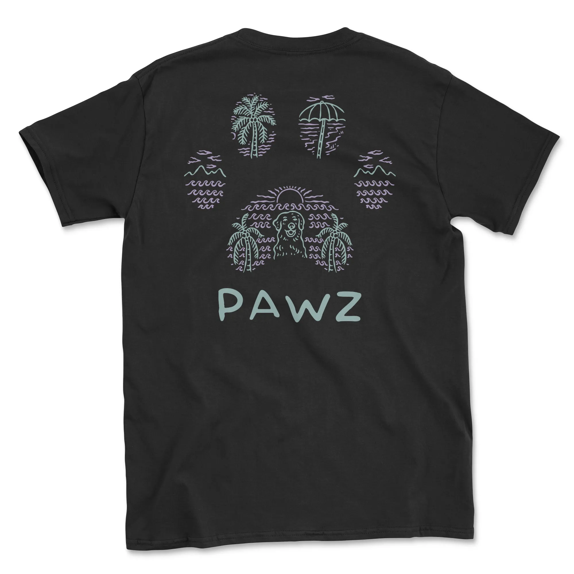 Tropical Tails (Adult Short Sleeve T-Shirt) sold by PAWZ